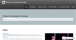 Desktop Screenshot of physicsfoundations.org